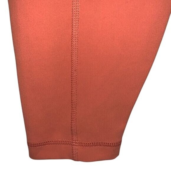 Yogalicious High-Waisted Leggings With Pockets Rust Orange S 86% Polyester 14% S - Picture 7 of 12